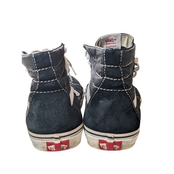 VANS Shoes Sk8 Hi Canvas Skateboard Mens 8 Womens 9.5 High Top Off Wall Sneakers - Picture 6 of 11